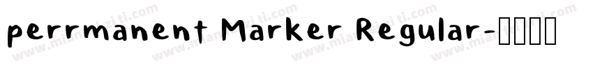 perrmanent Marker Regular字体转换